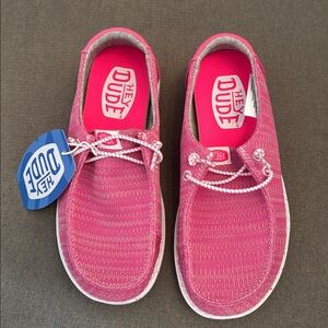 Hey Dude Kids.  Bright Pink.  NWT